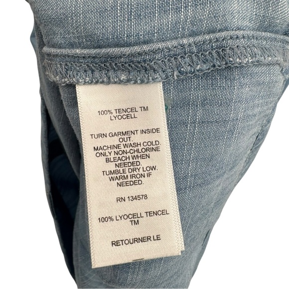 Vineyard Vines Margo Chambray Shirt Dress Blue Mirage XL - Picture 8 of 8